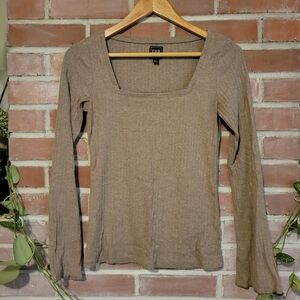 GAP Women's Brown Long Sleeve Top